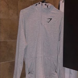 Gym shark zip up hoodie